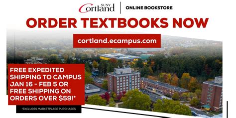 suny cortland bookstore|More.